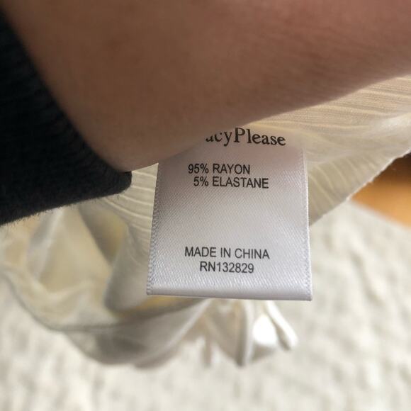 Privacy Please Arden Ivory Open Side Tie Bodysuit - Picture 7 of 7